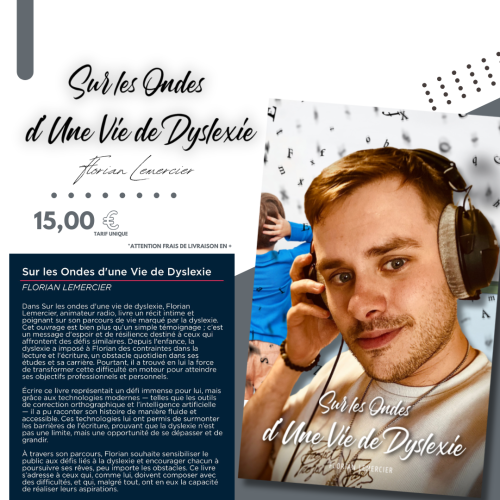 Livre : Sur Les Ondes d&#039;une Vie de Dyslexie - FLORIAN LEMERCIER